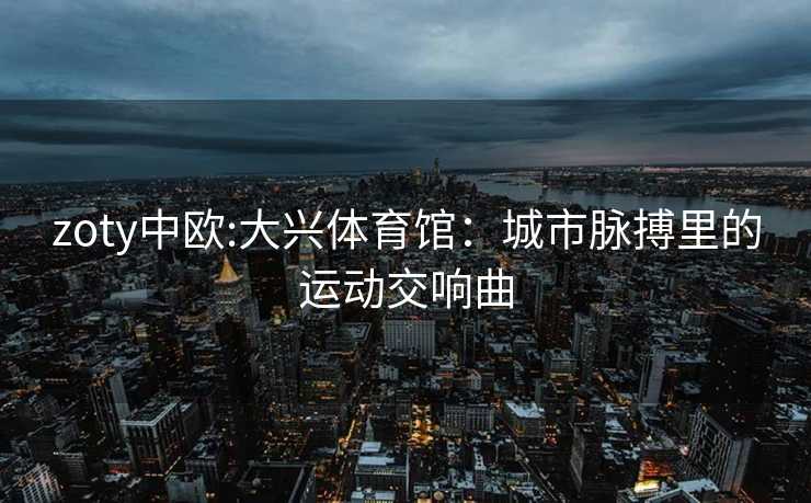 zoty中欧:大兴体育馆：城市脉搏里的运动交响曲