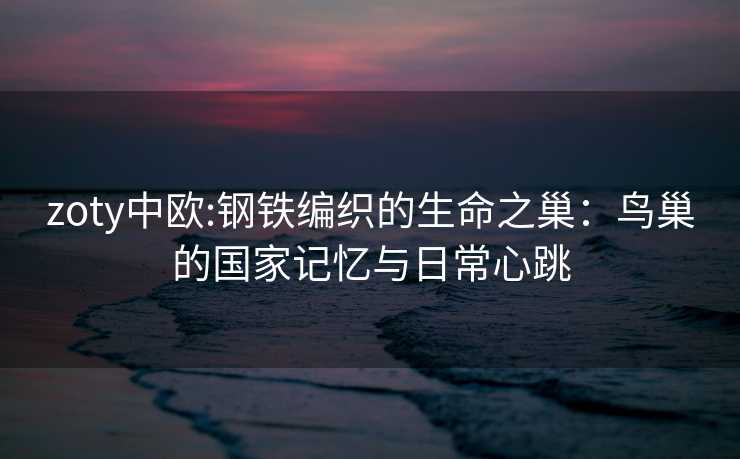 zoty中欧:钢铁编织的生命之巢：鸟巢的国家记忆与日常心跳